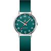 SHENGKE SK Scrub ultra sottile alla moda Orologio da donna per professionisti medici, infermieri, medici, studenti Orologio con quadrante di facile lettura, cinturino in silicone colorato (Green)
