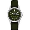 Seiko 5 sport flieger automatico quadrante verde cinturino verde orologio SRPH29K1