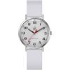 SHENGKE SK Scrub ultra sottile alla moda Orologio da donna per professionisti medici, infermieri, medici, studenti Orologio con quadrante di facile lettura, cinturino in silicone colorato (Grey)