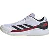 adidas Courtquick Mens Padel Shoes, Scarpe Uomo, Cloud White/Core Black/Lucid Red, 44 2/3 EU
