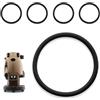 GIANTO 5 x O-Ring Guarnizioni di Ricambio Compatibili con Didiesse Frog, Faber, La Piccola, Grimac, Faber, Spinel Diametro Esterno Ø 53 mm per Macchina da Caffè a Cialde ESE in Viton Nero - Kit 5 pz