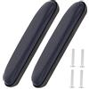 Anneome 2Pezzi Cuscini Imbottiti per Braccioli Carrozzina Cuscino in PVC con Superficie Blu Accessori per Pazienti Bracciolo Facile Installare