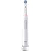 Oral-B Pro 3 - 3000 - Spazzolino elettrico bianco, 1 maniglia con sensore di pressione visibile, 1 testina per spazzolino da denti, progettato da Braun, presa britannica a 2 poli