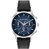 Calvin Klein Orologio Analogico Multifunzione al Quarzo da Uomo Collezione GAUGE con Cinturino in Pelle Nero - 25200497