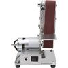 lyrlody Levigatrice Elettrica a Nastro Mini Lucidatrice e Smerigliatrice Fai-da-te 110 240 V con Motore 775, Doppi Cuscinetti Incorporati, Smerigliatrice Elettrica (Spina UE 110‑240 V)