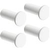 SAYAYO Ganci Accappatoio Bagno in Acciaio Inox Gancio Appendiabiti, 4 Pezzi Appendi Strofinacci Cucina Ganci da Parete Appendi Accappatoio Bagno Capacità Carico 15 kg, Bianco