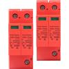 OVAQUIXI Scaricatore Sovratensione SPD 2P 40kA DC 500V per Fotovoltaico, Montaggio Guida DIN Materiale PC Ignifugo con Indicatore LED, Modello FXD1-PV40 2 Pezzi