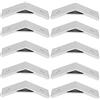 Garosa Staffa Angolare 135 Gradi in Lega di Alluminio, 10 Pezzi Connettori per Profili a Giunto, Accessori per Bretelle Hardware, Staffa per Montaggio Angolare 40x40 mm
