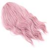 KIMISS LC210-1 Ricci Ondulati, Parrucche Costume Cosplay per Donna Parrucca Rosa Pastello Caschetto Corto Sintetico