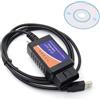 Akozon Strumento di Scansione Diagnostica, Strumento Diagnostico per Auto per ELM327 PIC18F FTDI con Supporto CD Sostituzione del Protocollo OBD2 per Focus