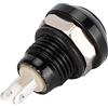 Yosoo Health Gear Interruttore a pulsante momentaneo 8 mm, mini interruttore a pulsante nero impermeabile per camion per per auto, 1A 24V(Nero)