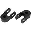 Miyinla Rialzo Ammortizzatore, 2 Pezzi Universale Prolunga Ammortizzatori per Moto Posteriore Riser Altezza Estensione 3 cm Tampone Addensato Smorzante Telaio Nero per Modifica del Motociclo(Senza viti)