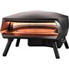 WITT Forno pizza a gas WITT ETNA ROTANTE per pizza napoletana e in teglia, lasagne PIETRA GIREVOLE ROTANTE AUTOMATICA (NERO)
