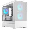 Fractal Design Pop Mini Air RGB White Core - Tempered Glass Clear Tint - Honeyco