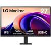 LG 27'' QHD Monitor Monitor PC 68,6 cm (27") 2560 x 1440 Pixel Quad HD Nero