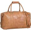 STILORD 'Viator' Borsone da Viaggio Pelle Vintage per Uomo e Donna Grande Borse a Tracolla per Vacanze Sport Borsa da Weekend in Vera Pella, Colore:taranto - marrone
