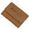 BOCCX Piccolo portafoglio da donna - Mini portafoglio da uomo in vera pelle (9 x 7 x 2 cm) - Portafoglio piccolo con scomparto portamonete, Tan vintage, 9 x 7 x 2 cm, Minimalista