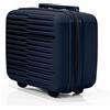 DTP-SOFT Valigia trolley in polipropilene Combination Lock TSA S/M/L/XL/Set esclusivo 5 colori, Blu scuro, s, Valigetta rigida