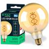 V-TAC Lampadina LED Filamento 5W Globo G125 - [MASSIMA EFFICIENZA] - E27-300 Lumen - Lampadine Vintage Ambrato Retrò per Casa e Decorazione Interni - Risparmio Energetico - Luce Bianca Calda 1800K
