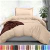 Utopia Bedding Set copripiumino per letto singolo, 1 copripiumino con 1 federa, 2 pezzi, copripiumino con chiusura a cerniera, in microfibra spazzolata ultra morbida, 172 x 228 cm (Twin/Twin XL,