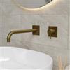 DEGHI Miscelatore lavabo a incasso canna 25 cm oro satinato - Sand
