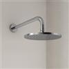DEGHI Soffione doccia tondo 20 cm con braccio curvo cromato