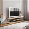 DEGHI Mobile porta tv 143 cm legno rovere e metallo nero - Epic