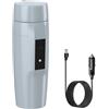 Rauwseul Bollitore portatile da 12 V per auto, piccolo bollitore elettrico da viaggio, scaldabagno veloce da 80 W, mini tazza elettrica da tè e caffè per auto, spegnimento e riavvio automatico, cavo di