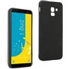 REY Cover in Gel TPU Nera per Samsung Galaxy J6 2018, Ultra Sottile 0,33 mm, Morbido Flessibile, Custodia Silicone