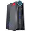 ACEMAGICIAN Mini PC, AMD Ryzen 7 5700U(fino a 4,3 GHz) 16GB DDR4 512GB NVME SSD, Radeon RX Vega 8 RGB AMR5 Mini Desktop Computer【HDMI 2.0/ DP/Type-C/ 3 Modalità/WiFi 6/ BT5.2】