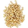 Cikonielf Occhielli in Metallo Occhielli Ottone Dorato con Foro da 4 mm Decorazione per Borchie per Scrapbooking per Rilegatura in Metallo