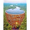 DCIDBEI Diamanti Quadrati 40x50cm Diamond Painting Libro Puzzle Della Giungla Paesaggi Foresta Astratti