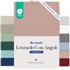 Dreamzie Lenzuolo con Angoli Singolo 90x190 cm - Angoli da 35 cm per Materassi Spessi - 100% Microfibra - Rosa Chiaro, Certificato senza Prodotti Chimici (Oeko-TEX)