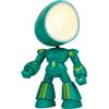 Dudùu Mini Lampada da Tavolo Pieghevole a LED, Luce Calda, Tascabile, per Lettura, Comodino o Scrivania, forma di Supereroe (Verde)