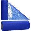 AmaCasa Runner da tavola in tessuto non tessuto per matrimoni, comunioni, battesimi e tutte le celebrazioni, dimensioni: 17,5 cm, rotolo da 25 m (blu, non tessuto)