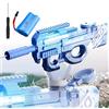 Anyingkai Pistola ad Acqua Elettrica per Adulti e Bambini,Grande Pistola a Spruzzo,Pistola ad Acqua Automatica,Pistola ad Acqua ad alta Capacità,Potente Pistola ad Acqua (blu, P90)