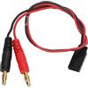 RiToEasysports Cavo Adattatore in Silicone Morbido per Futaba Femmina a 4.0 Maschio a Banana Cavo Adattatore per Batteria LiPo Balance Charging 22AWG per Telecomando Auto, Aeroplano, Barca