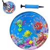 Generico Tappetino da gioco per gatti con sensore d'acqua spesso, tappetino rinfrescante per cani e gatti, letto ad acqua in PVC morbido e fresco, tappetino interattivo per interni (E)