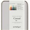 schlafgut Casual Lenzuolo con angoli da 120x200cm a 130x200cm, 100% cotone organico, Grey Light
