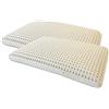 Marcapiuma - Coppia di Cuscini in Lattice Naturale Modello Saponetta - Guanciale Lattice Forato Ultra Traspirante Riposo Naturale e Sano - Massimo Comfort Ergonomico Antiacaro - 100% Made in Italy
