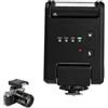 Camnoon Mini Flash per Fotocamera GN8, 4 Livelli di Potenza, Rotazione 105°, Flash 5600K con Filtri Colorati, Riflettori Compatibile con Sony A7 A7II A7III A6400 A6500 A6300 A6000 A5100 (Nero)