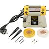 Fafeicy Lucidatrice per Smerigliatrice Elettrica 350 W, con le Migliori Prestazioni, per Attrezzature Abrasive per Legno, Basse Vibrazioni, Modello TM-2, Potenza 350 W, velocità
