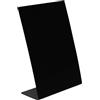 Exacompta - Rif. 85230D - 1 supporto visivo in ardesia verticale inclinato A5, portamessaggi, lavagna, per ristorante, food truck, feste, matrimoni, dimensioni 15 x 10,5 x 4,6 cm, colore nero