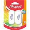 Maped - Confezione da 2 Epure Eraser - Gomma Bianca Morbida al Tatto Che garantisce Sicurezza e comodità d'uso - L27 mm x P11 mm x A61 mm