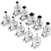 Walfront 10Pz / Set Kit di Ugelli della Pistole di Calore per Attrezzi di Riparazione di Saldatura a Pistola ad Aria Calda