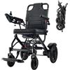 loktch Sedia a rotelle elettrica leggera, solo 16 kg, sedia a rotelle pieghevole per adulti, doppio motore, pieghevole intelligente, scooter motorizzato per anziani, per tutti i terreni, dimensioni da