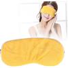 Brrnoo Maschera per gli Occhi Riscaldata, Maschera per gli Occhi Alla Lavanda con Riscaldamento Portatile Elettrico USB Massaggiatore per gli Occhi Maschera per gli Occhi Portatile Viaggio per(giallo)