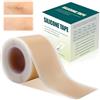 Nacerlary Silicone scar sheets, Riutilizzabile Cerotti Silicone Cicatrici, Impermeabile Cerotti in silicone per Operazione di Taglio Cesareo, cicatrici da cesareo, acne e ustioni(4cm x 150m)