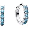 Pandora 293849C01 orecchini a cerchio huggie blu