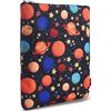 LParkin Custodia a libro Galaxy Space Book Protector, copertina per libri in brossura, tessuto lavabile, maniche a libro con cerniera, misura media 23 * 27cm